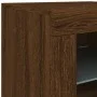 Sideboard mit LED-Leuchten, braune Eiche, 283 x 37 x 67 cm von , Sideboards - Ref: Foro24-3209029, Preis: 326,26 €, Rabatt: %