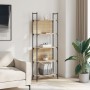 Bookcase with 5 shelves Sonoma oak wood 60.5x24x166.5 cm by , Bookcases and shelves - Ref: Foro24-838864, Price: 51,28 €, Dis...