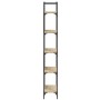 Bookcase with 5 shelves Sonoma oak wood 60.5x24x166.5 cm by , Bookcases and shelves - Ref: Foro24-838864, Price: 51,28 €, Dis...