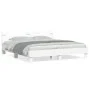 Estructura cama con cabecero madera ingeniería blanco 160x200cm de , Camas y somieres - Ref: Foro24-3207406, Precio: 128,87 €...