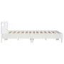 White engineered wood bed frame with headboard 160x200cm by , Beds and slatted bases - Ref: Foro24-3207406, Price: 128,90 €, ...
