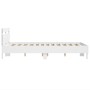 White engineered wood bed frame with headboard 120x200cm by , Beds and slatted bases - Ref: Foro24-3207427, Price: 126,45 €, ...