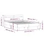 Estructura cama con cabecero madera ingeniería blanco 120x200cm de , Camas y somieres - Ref: Foro24-3207427, Precio: 121,40 €...