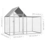 Hühnerstall aus verzinktem Stahl 2x1x1,5 m von vidaXL, Käfige und Lebensräume für Kleintiere - Ref: Foro24-144553, Preis: 181...