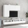 Weißer TV-Wandschrank aus Holzwerkstoff, 60 x 30 x 30 cm von , TV-Möbel - Ref: Foro24-836854, Preis: 44,67 €, Rabatt: %