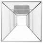 Hühnerstall aus verzinktem Stahl 9x1x1,5 m von vidaXL, Käfige und Lebensräume für Kleintiere - Ref: Foro24-144561, Preis: 300...