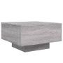 Coffee table with LED lights Sonoma gray 55x55x31 cm by , Coffee table - Ref: Foro24-836579, Price: 65,21 €, Discount: %