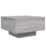 Coffee table with LED lights Sonoma gray 55x55x31 cm by , Coffee table - Ref: Foro24-836579, Price: 63,14 €, Discount: %
