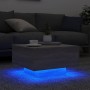 Coffee table with LED lights Sonoma gray 55x55x31 cm by , Coffee table - Ref: Foro24-836579, Price: 65,21 €, Discount: %