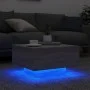 Coffee table with LED lights Sonoma gray 55x55x31 cm by , Coffee table - Ref: Foro24-836579, Price: 63,14 €, Discount: %