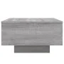 Coffee table with LED lights Sonoma gray 55x55x31 cm by , Coffee table - Ref: Foro24-836579, Price: 63,14 €, Discount: %
