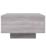 Coffee table with LED lights Sonoma gray 55x55x31 cm by , Coffee table - Ref: Foro24-836579, Price: 65,21 €, Discount: %