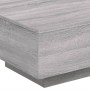 Coffee table with LED lights Sonoma gray 55x55x31 cm by , Coffee table - Ref: Foro24-836579, Price: 65,21 €, Discount: %