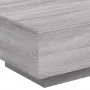 Coffee table with LED lights Sonoma gray 55x55x31 cm by , Coffee table - Ref: Foro24-836579, Price: 63,14 €, Discount: %