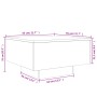 Mesa de centro madera de ingeniería gris Sonoma 55x55x31 cm de , Mesas de centro - Ref: Foro24-836572, Precio: 41,73 €, Descu...