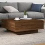 Mesa de centro madera de ingeniería roble marrón 80x80x31 cm de , Mesas de centro - Ref: Foro24-836587, Precio: 74,38 €, Desc...