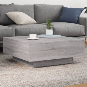 Couchtisch mit LED-Leuchten Sonoma grau 80x80x31 cm von , Couchtisch - Ref: Foro24-836593, Preis: 91,06 €, Rabatt: %