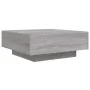 Coffee table with LED lights Sonoma gray 80x80x31 cm by , Coffee table - Ref: Foro24-836593, Price: 89,54 €, Discount: %