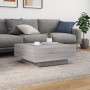 Couchtisch mit LED-Leuchten Sonoma grau 80x80x31 cm von , Couchtisch - Ref: Foro24-836593, Preis: 93,00 €, Rabatt: %