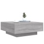 Mesa de centro con luces LED gris Sonoma 80x80x31 cm de , Mesas de centro - Ref: Foro24-836593, Precio: 93,00 €, Descuento: %