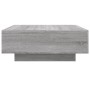 Couchtisch mit LED-Leuchten Sonoma grau 80x80x31 cm von , Couchtisch - Ref: Foro24-836593, Preis: 93,00 €, Rabatt: %