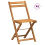 Klappbare Terrassenstühle, 6 Stück, massives Akazienholz von , Gartenstühle - Ref: Foro24-3216306, Preis: 217,65 €, Rabatt: %