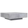 Concrete gray engineered wood coffee table 100x100x31 cm by , Coffee table - Ref: Foro24-836598, Price: 106,54 €, Discount: %