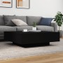 Mesa de centro con luces LED negro 100x100x31 cm de , Mesas de centro - Ref: Foro24-836603, Precio: 90,04 €, Descuento: %
