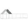 Galvanized steel chicken coop 6x2x2 m by vidaXL, Cages and habitats for small animals - Ref: Foro24-144557, Price: 208,13 €, ...
