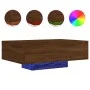 Coffee table with LED lights brown oak 85x55x31 cm by , Coffee table - Ref: Foro24-836615, Price: 62,05 €, Discount: %