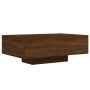 Coffee table with LED lights brown oak 85x55x31 cm by , Coffee table - Ref: Foro24-836615, Price: 64,15 €, Discount: %