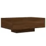 Coffee table with LED lights brown oak 85x55x31 cm by , Coffee table - Ref: Foro24-836615, Price: 62,05 €, Discount: %