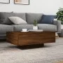 Coffee table with LED lights brown oak 85x55x31 cm by , Coffee table - Ref: Foro24-836615, Price: 62,05 €, Discount: %