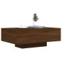 Coffee table with LED lights brown oak 85x55x31 cm by , Coffee table - Ref: Foro24-836615, Price: 62,05 €, Discount: %