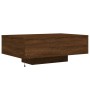 Coffee table with LED lights brown oak 85x55x31 cm by , Coffee table - Ref: Foro24-836615, Price: 64,15 €, Discount: %