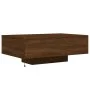 Coffee table with LED lights brown oak 85x55x31 cm by , Coffee table - Ref: Foro24-836615, Price: 62,05 €, Discount: %
