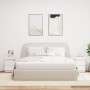Bedside tables with LED lights 2 units white 35x39x55 cm by , Nightstands - Ref: Foro24-836750, Price: 116,11 €, Discount: %
