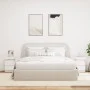 Mesitas de noche con luces LED 2 unidades blanco 35x39x55 cm de , Mesitas de noche - Ref: Foro24-836750, Precio: 113,49 €, De...