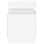 Bedside tables with LED lights 2 units white 35x39x55 cm by , Nightstands - Ref: Foro24-836750, Price: 116,11 €, Discount: %