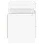 Mesitas de noche con luces LED 2 unidades blanco 35x39x55 cm de , Mesitas de noche - Ref: Foro24-836750, Precio: 113,49 €, De...
