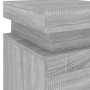 Bedside table with LED lights Sonoma gray 35x39x55 cm by , Nightstands - Ref: Foro24-836759, Price: 74,21 €, Discount: %