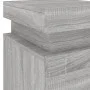 Mesita de noche con luces LED gris Sonoma 35x39x55 cm de , Mesitas de noche - Ref: Foro24-836759, Precio: 72,56 €, Descuento: %