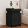 Mesitas de noche con luces LED 2 unidades negro 35x39x55 cm de , Mesitas de noche - Ref: Foro24-836752, Precio: 107,80 €, Des...