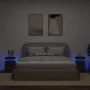 Nightstands with LED lights 2 units black 35x39x55 cm by , Nightstands - Ref: Foro24-836752, Price: 107,90 €, Discount: %