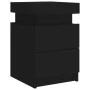 Nachttische mit LED-Beleuchtung 2 Einheiten schwarz 35x39x55 cm von , Nachttische - Ref: Foro24-836752, Preis: 106,58 €, Raba...