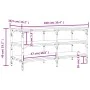 Black engineered wood shoe bench 100x38.5x49 cm by , Benches for halls and storage - Ref: Foro24-839043, Price: 62,64 €, Disc...