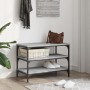 Schuhbank Sonoma graues Holzwerkstoff 70x38,5x49 cm von , Bänke für Hallen und Lager - Ref: Foro24-839041, Preis: 49,21 €, Ra...