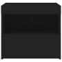 Mesita de noche con luces LED negro 50x40x45 cm de , Mesitas de noche - Ref: Foro24-836765, Precio: 64,51 €, Descuento: %