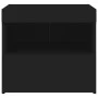Nightstand with LED lights black 50x40x45 cm by , Nightstands - Ref: Foro24-836765, Price: 64,67 €, Discount: %