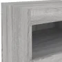 Bedside table with LED lights Sonoma gray 50x40x45 cm by , Nightstands - Ref: Foro24-836773, Price: 58,83 €, Discount: %